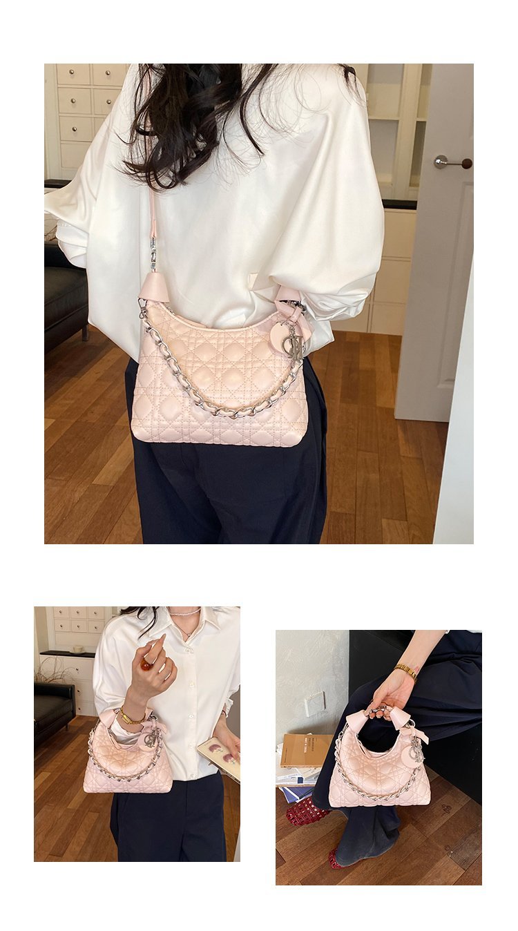 Women's PU Leather Soft Metallic Look Crossbody Bag detail 7
