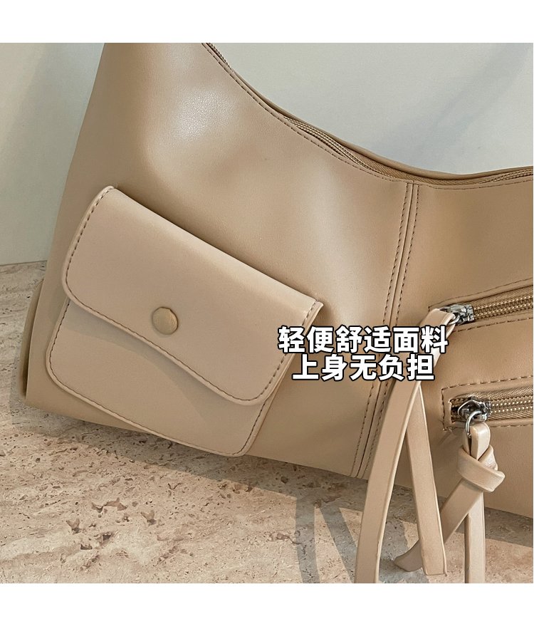 Women's PU Leather Soft Metallic Look Hobo Shoulder Bag detail 5