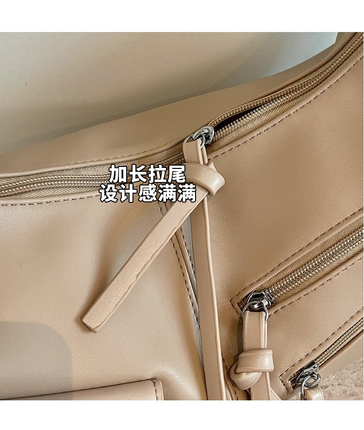 Women's PU Leather Soft Metallic Look Hobo Shoulder Bag detail 7