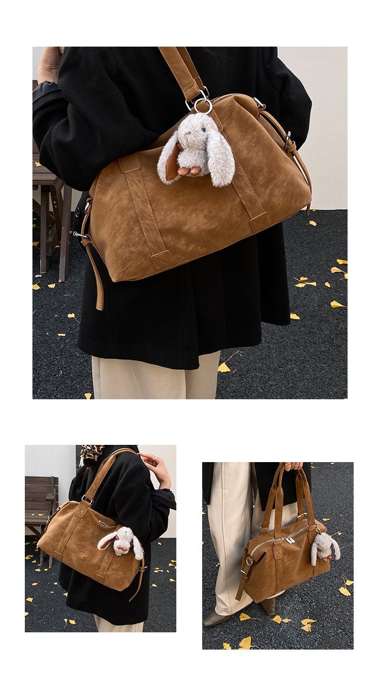 Women's PU Leather Soft Top Handle Shoulder Bag detail 9