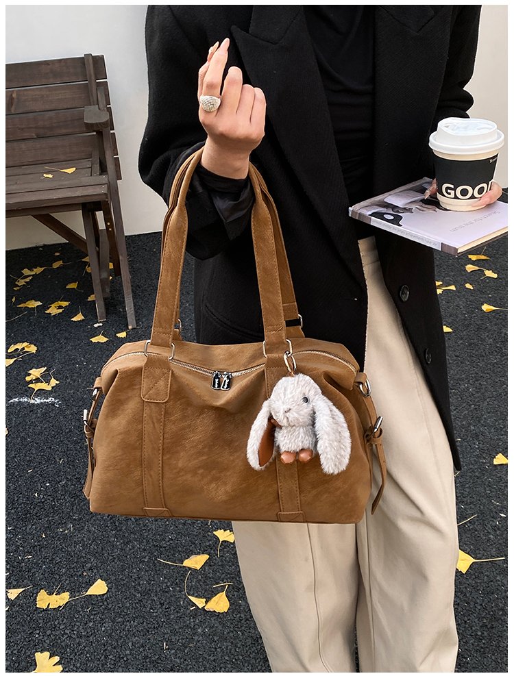 Women's PU Leather Soft Top Handle Shoulder Bag detail 24