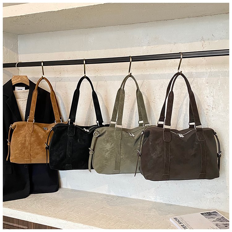 Women's PU Leather Soft Top Handle Shoulder Bag detail 4
