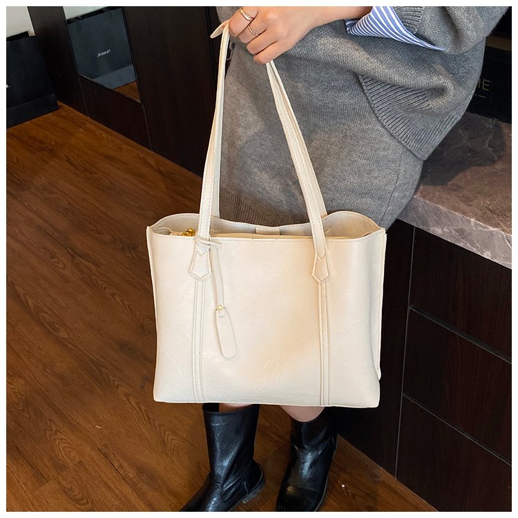 Women's PU Leather Soft Tote Bag detail 14