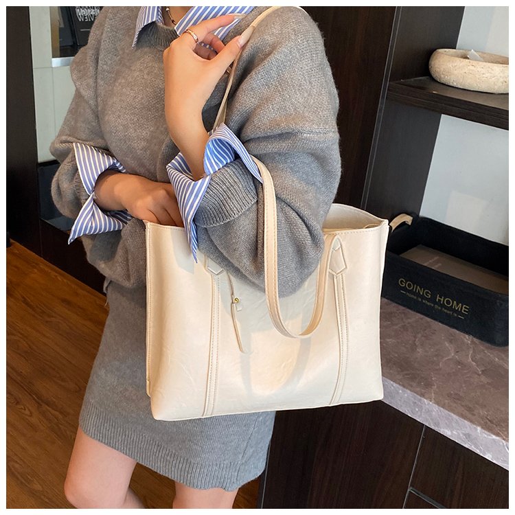Women's PU Leather Soft Tote Bag detail 26