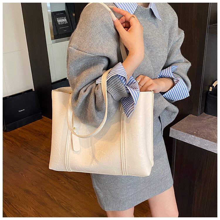 Women's PU Leather Soft Tote Bag detail 37