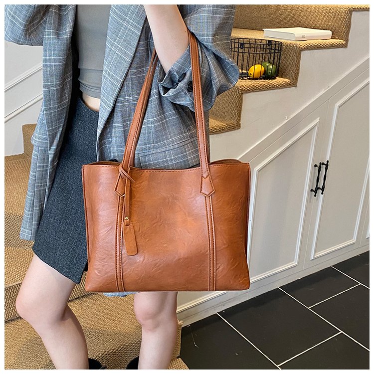 Women's PU Leather Soft Tote Bag detail 38