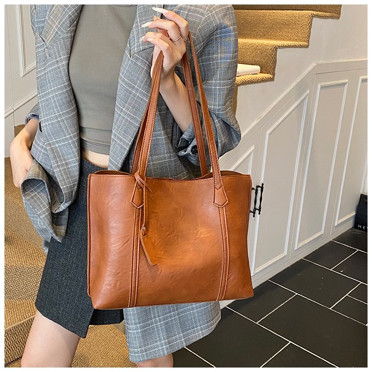 Women's PU Leather Soft Tote Bag detail 39