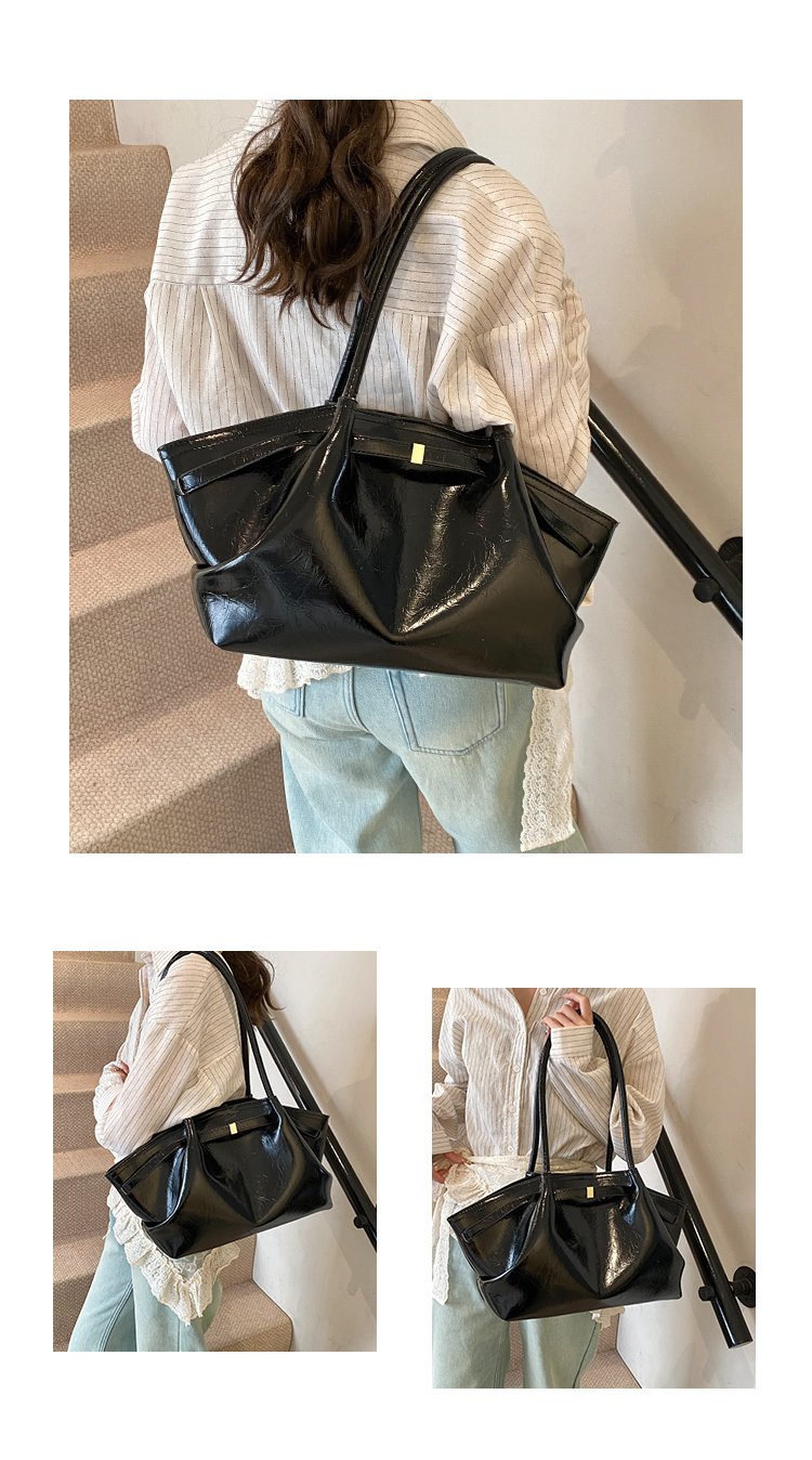 Women's PU Leather Soft Tote Bag detail 11