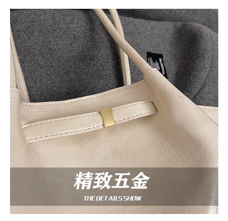 Women's PU Leather Soft Tote Bag detail 13