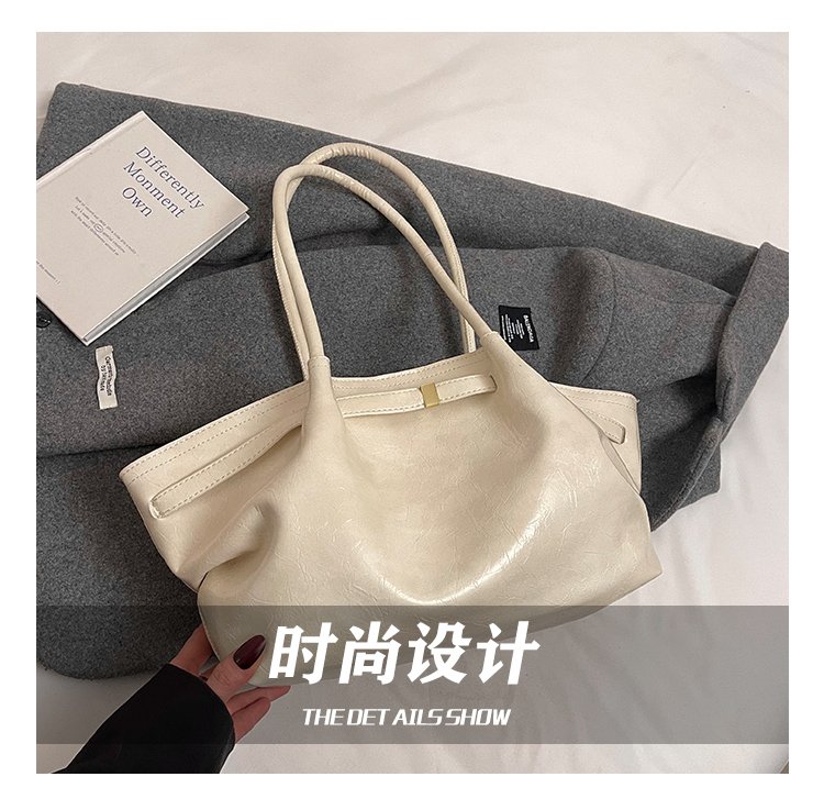 Women's PU Leather Soft Tote Bag detail 14