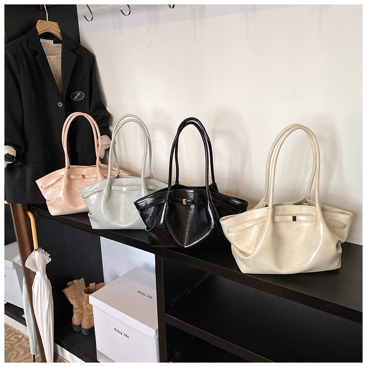 Women's PU Leather Soft Tote Bag detail 1