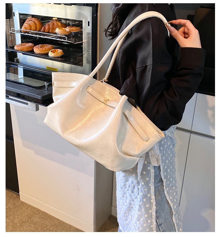 Women's PU Leather Soft Tote Bag detail 5