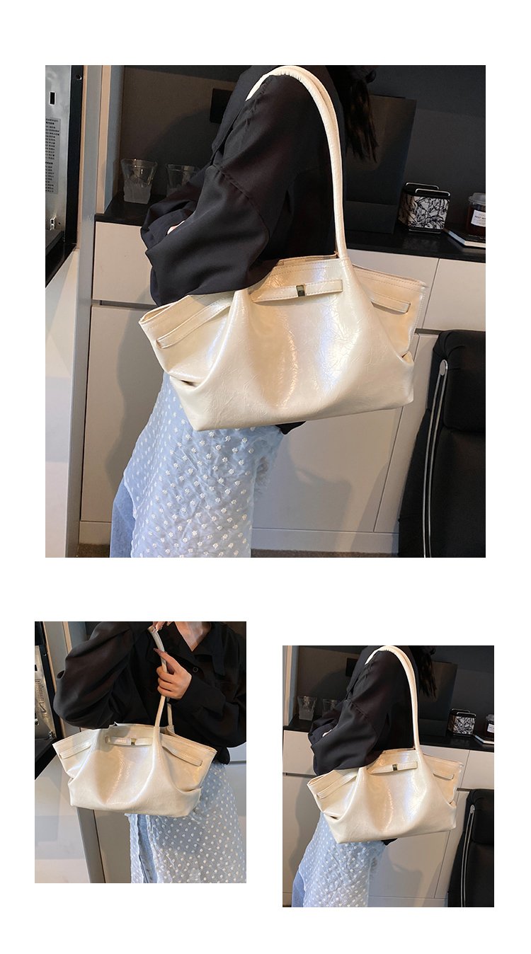 Women's PU Leather Soft Tote Bag detail 7