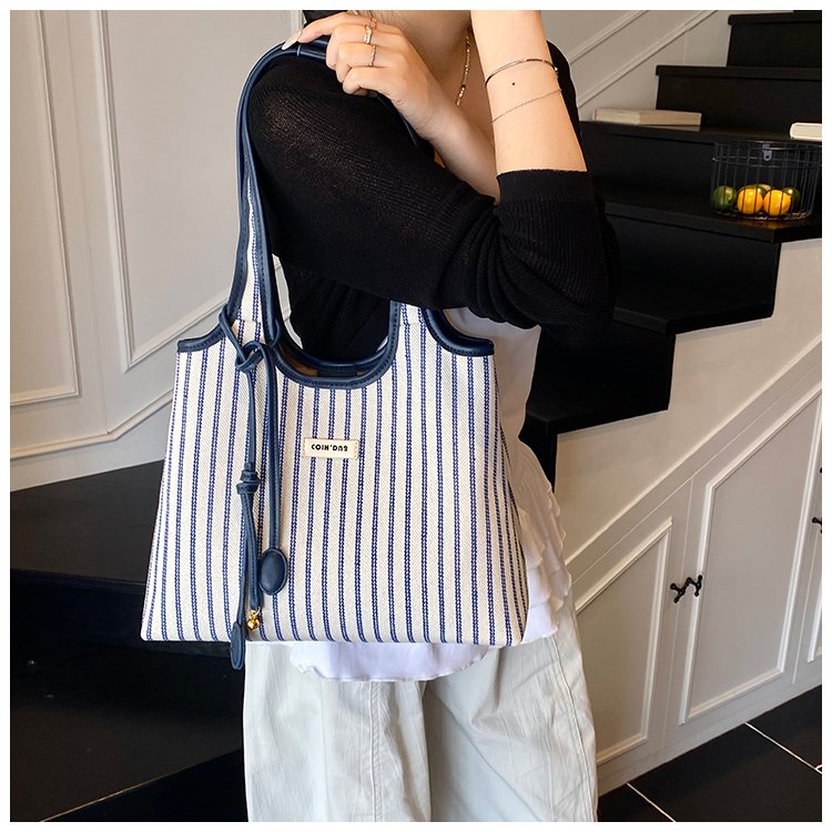 Women's PU Leather Striped Shoulder Bag detail 22