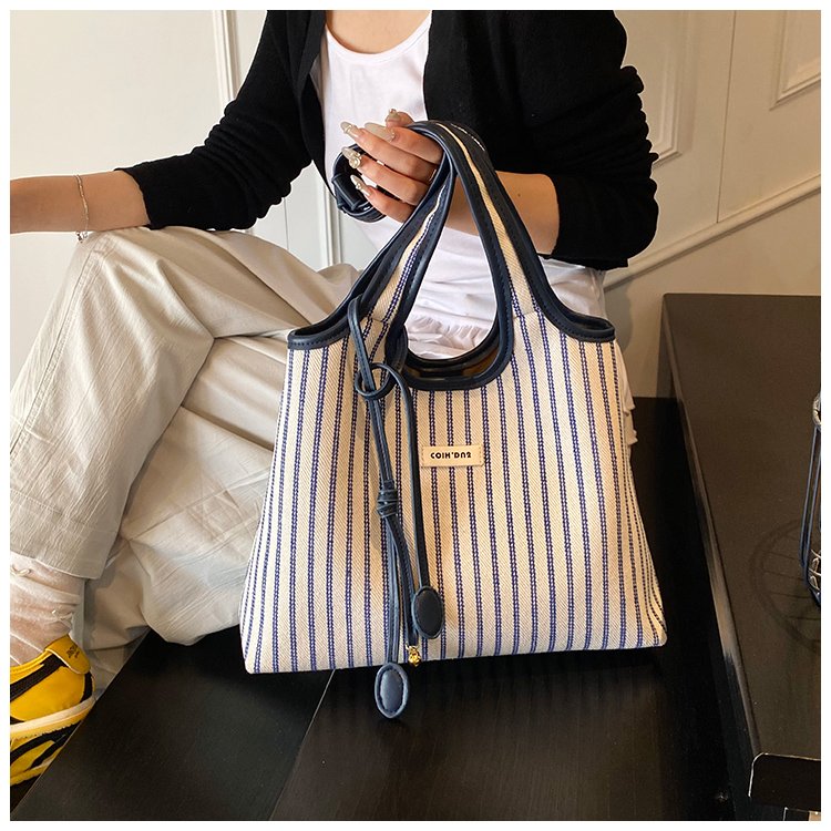 Women's PU Leather Striped Shoulder Bag detail 30