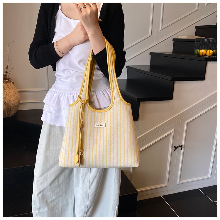 Women's PU Leather Striped Shoulder Bag detail 31