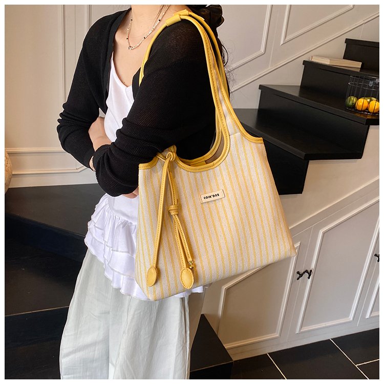 Women's PU Leather Striped Shoulder Bag detail 33