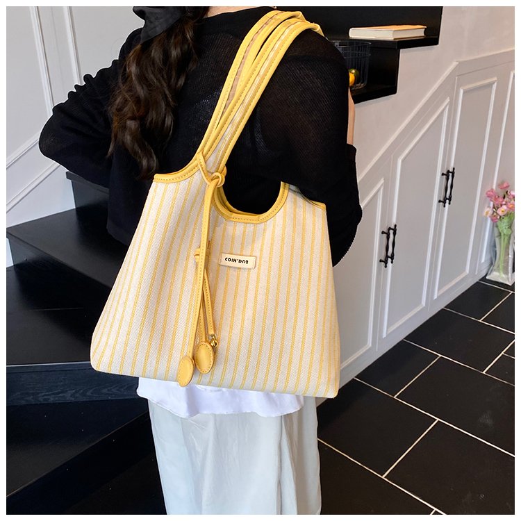 Women's PU Leather Striped Shoulder Bag detail 36