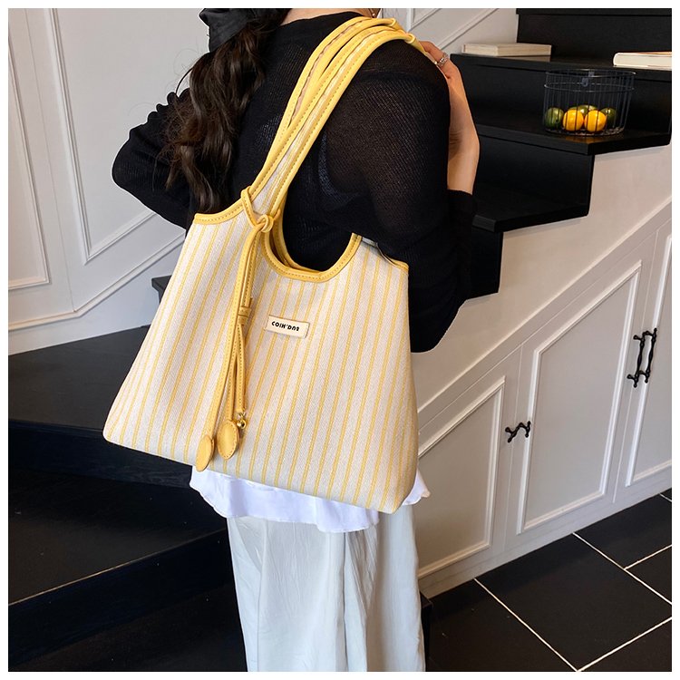 Women's PU Leather Striped Shoulder Bag detail 37