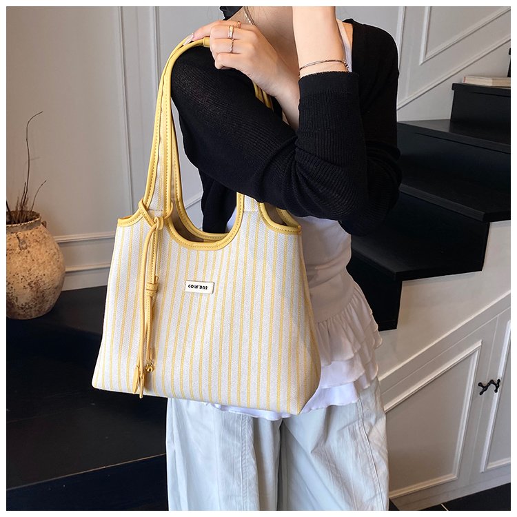 Women's PU Leather Striped Shoulder Bag detail 38