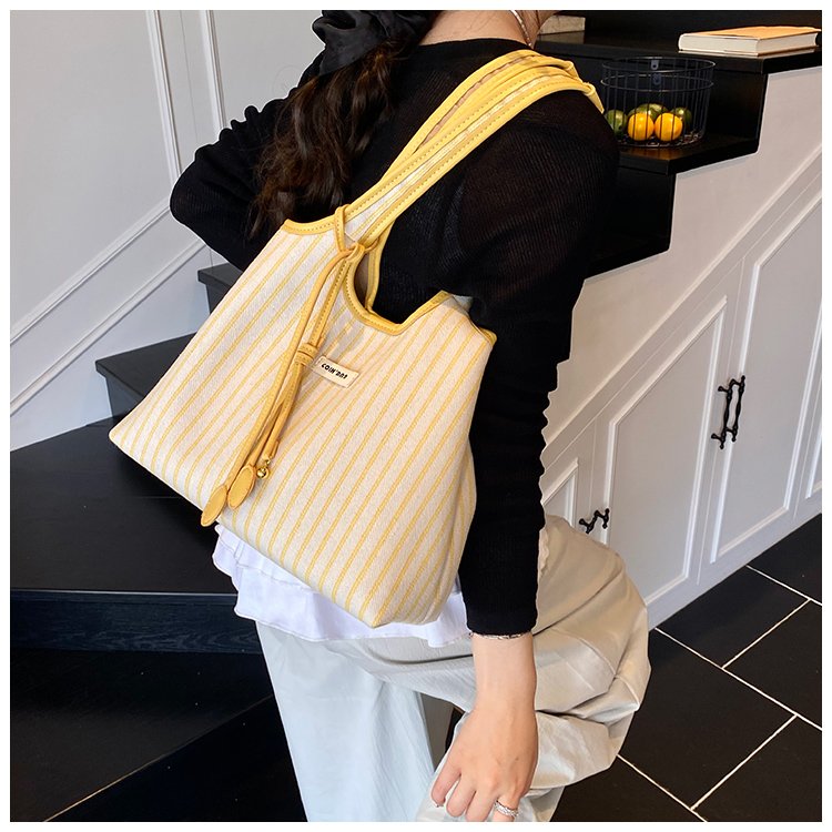 Women's PU Leather Striped Shoulder Bag detail 39