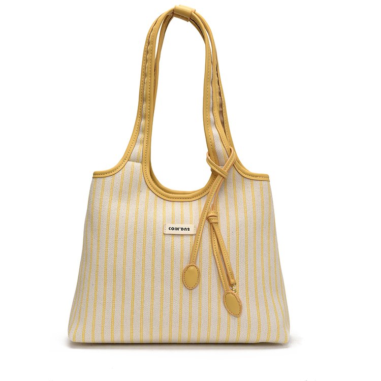 Women's PU Leather Striped Shoulder Bag view 5