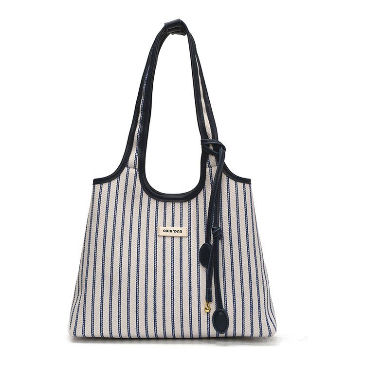 Women's PU Leather Striped Shoulder Bag view 6