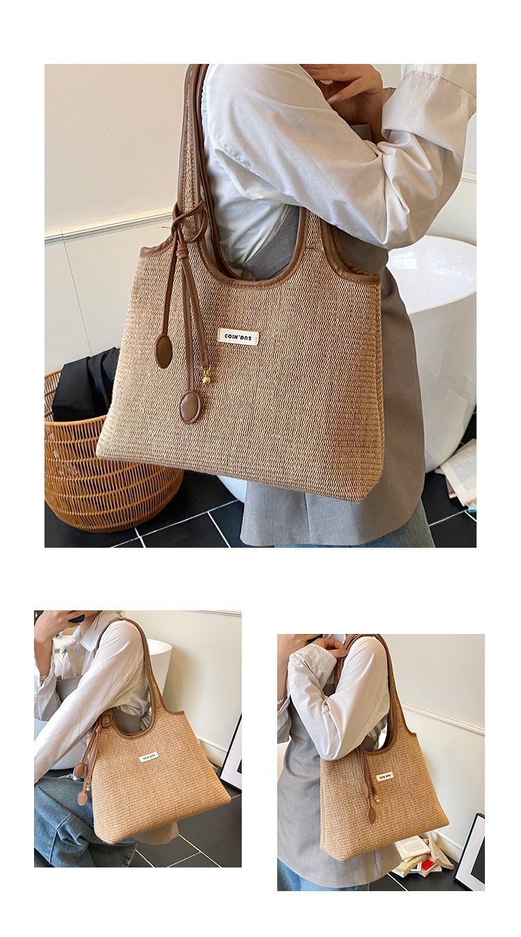 Women's PU Leather Striped Shoulder Bag detail 6