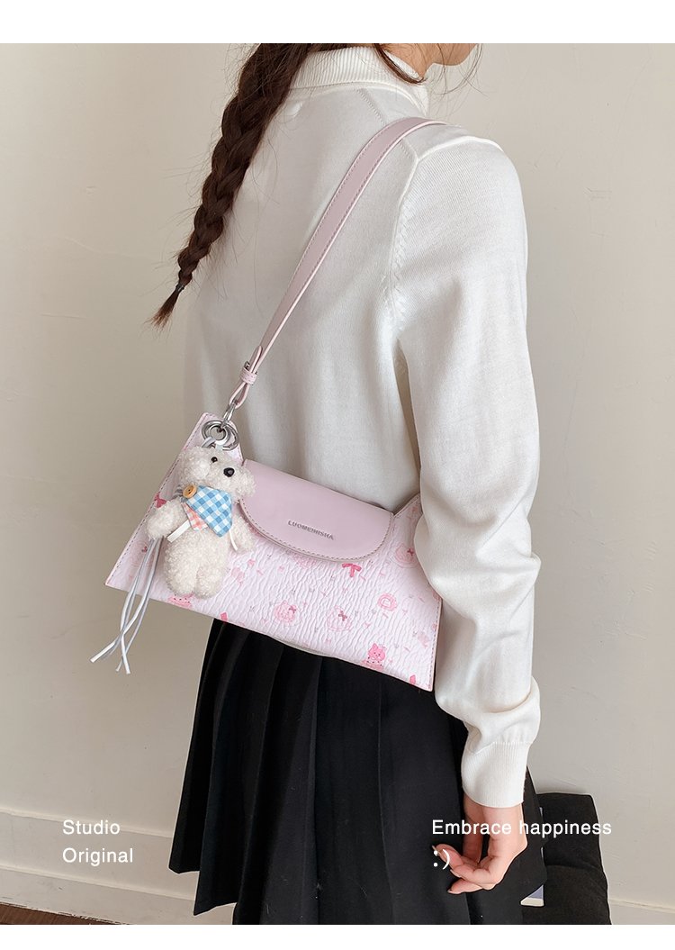Women's PU Leather Structured Flap Handbag detail 15
