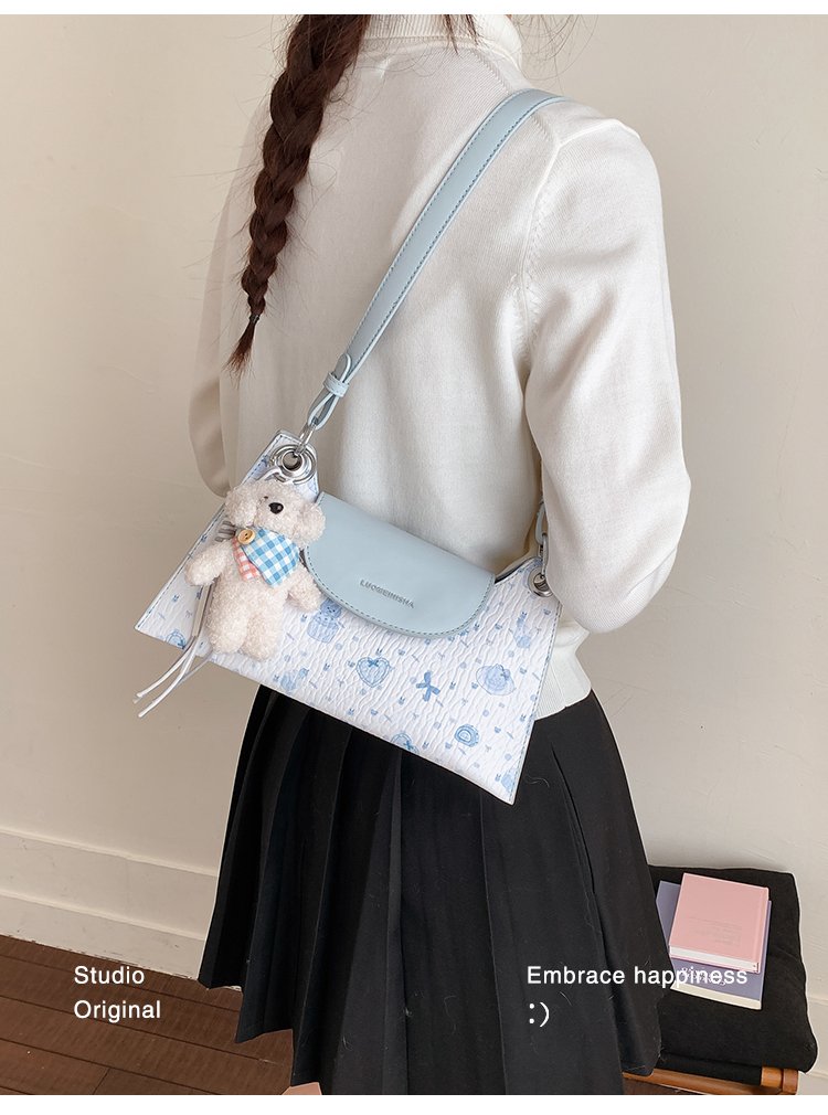 Women's PU Leather Structured Flap Handbag detail 24