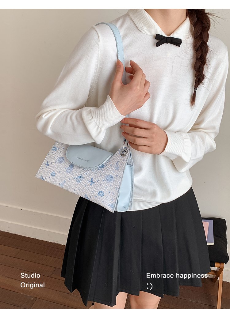 Women's PU Leather Structured Flap Handbag detail 26