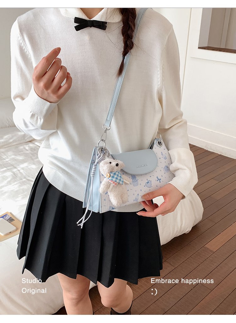 Women's PU Leather Structured Flap Handbag detail 28
