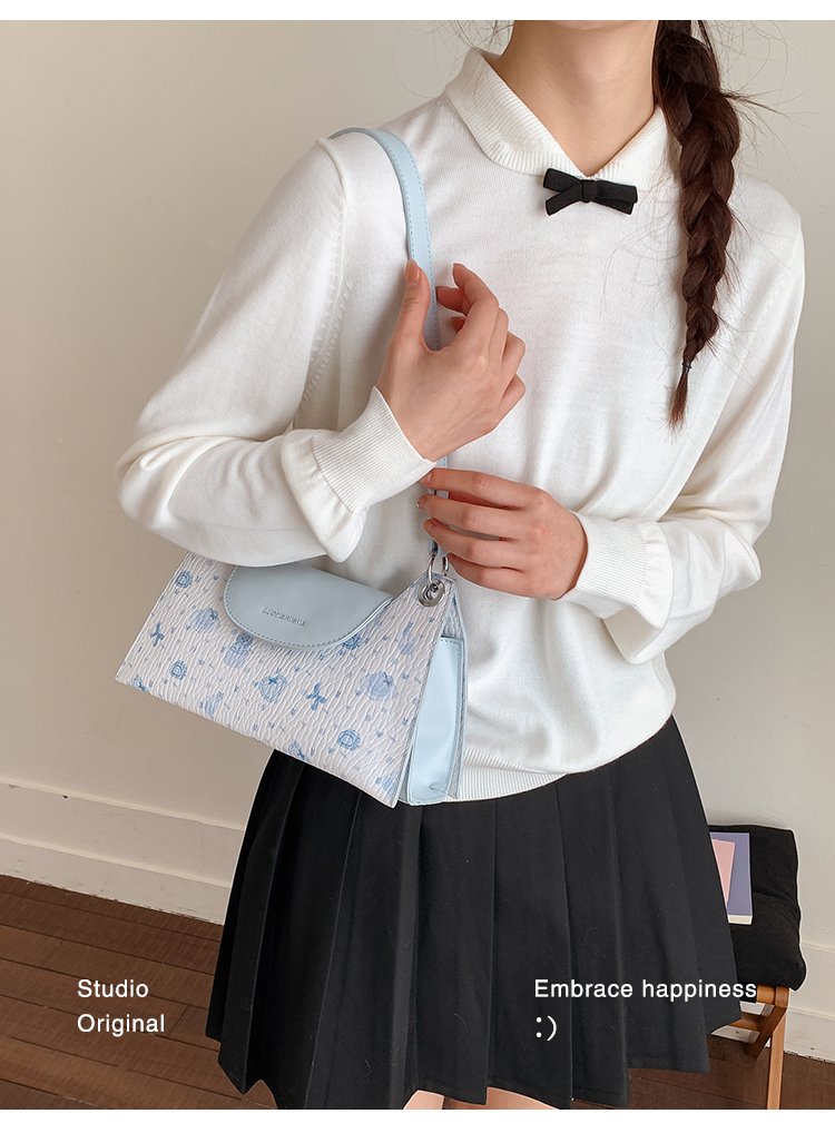 Women's PU Leather Structured Flap Handbag detail 30