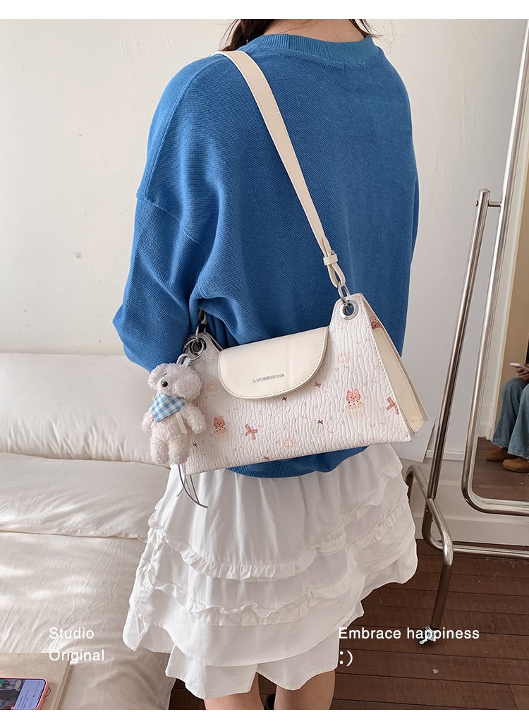 Women's PU Leather Structured Flap Handbag detail 32