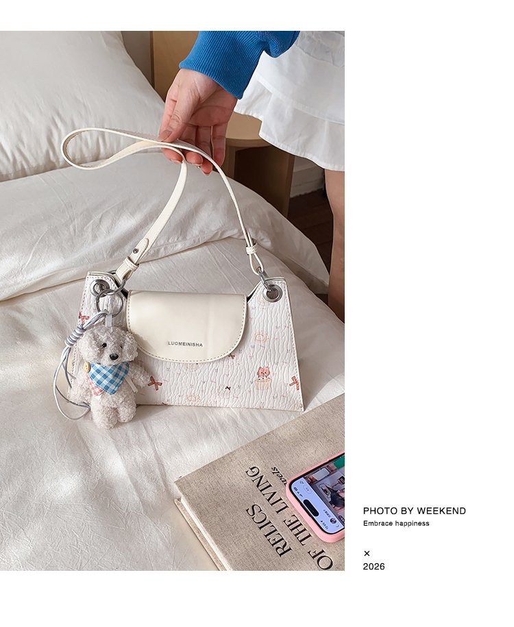 Women's PU Leather Structured Flap Handbag detail 34