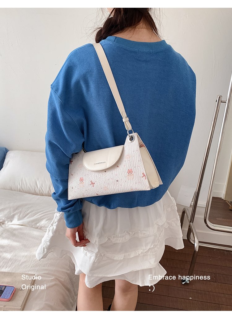 Women's PU Leather Structured Flap Handbag detail 39