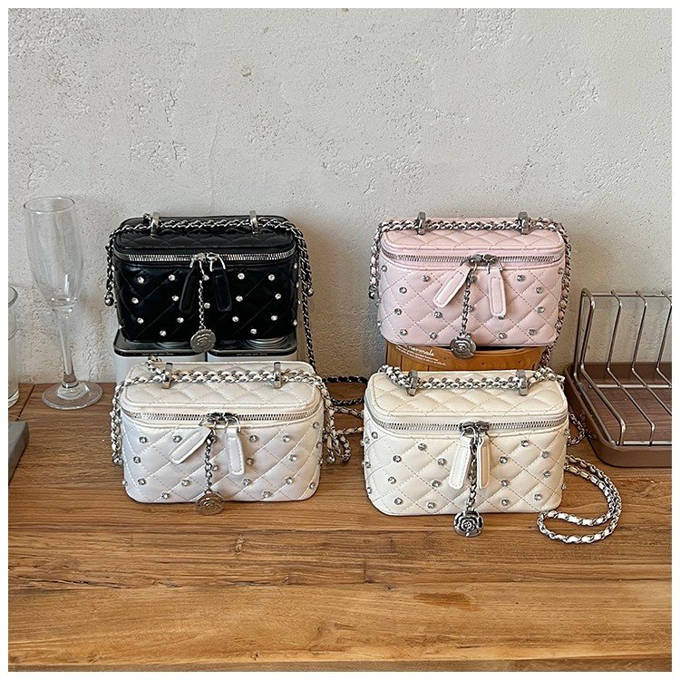 Women's PU Leather Studded Flap Handbag view 2
