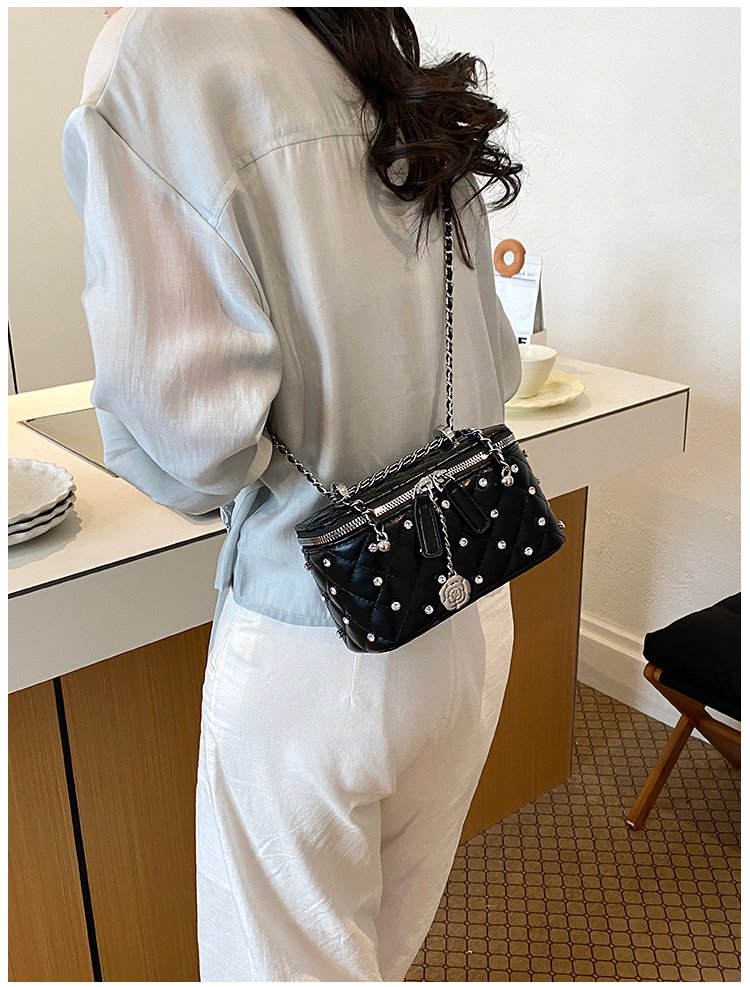 Women's PU Leather Studded Flap Handbag detail 34