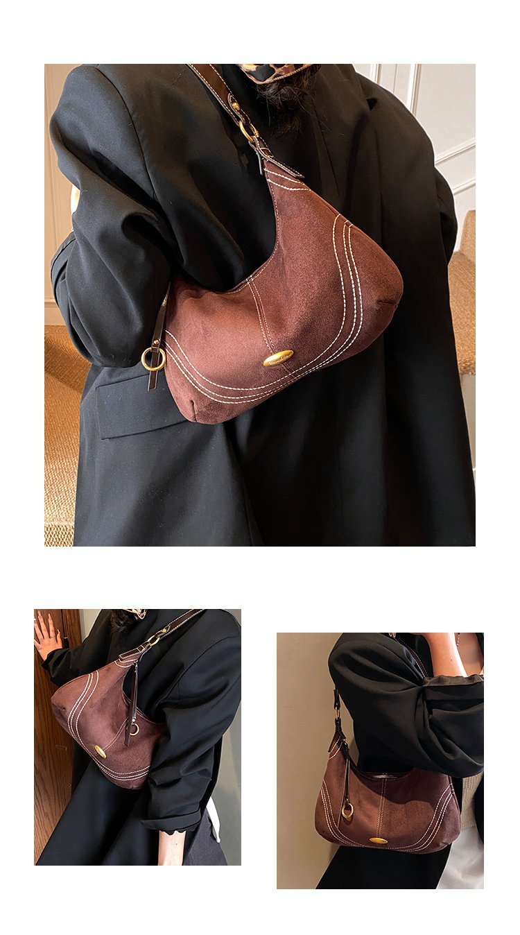 Women's PU Leather Studded Slouch Shoulder Bag detail 5
