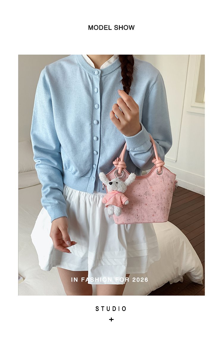 Women's PU Leather Textured Mini Bucket Bag detail 10