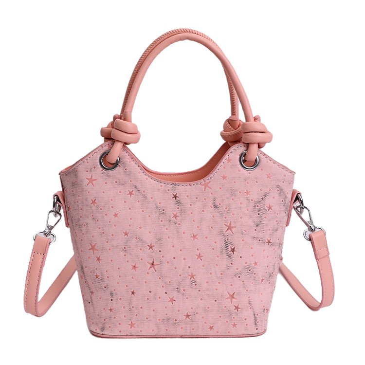 Women's PU Leather Textured Mini Bucket Bag view 3
