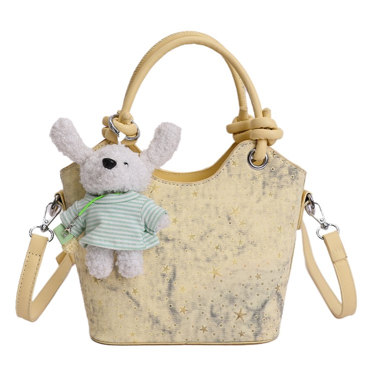 Women's PU Leather Textured Mini Bucket Bag view 9