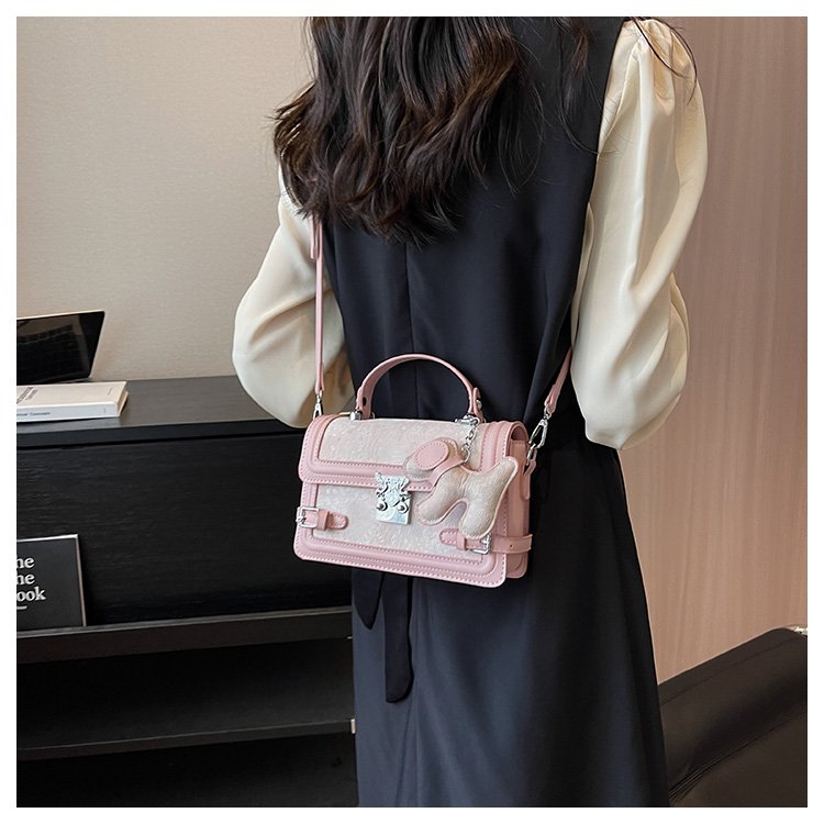 Women's PU Leather Textured Mini Satchel Crossbody Bag detail 13