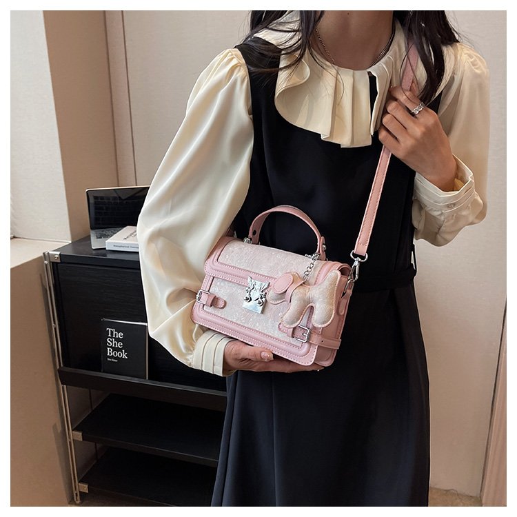 Women's PU Leather Textured Mini Satchel Crossbody Bag detail 15