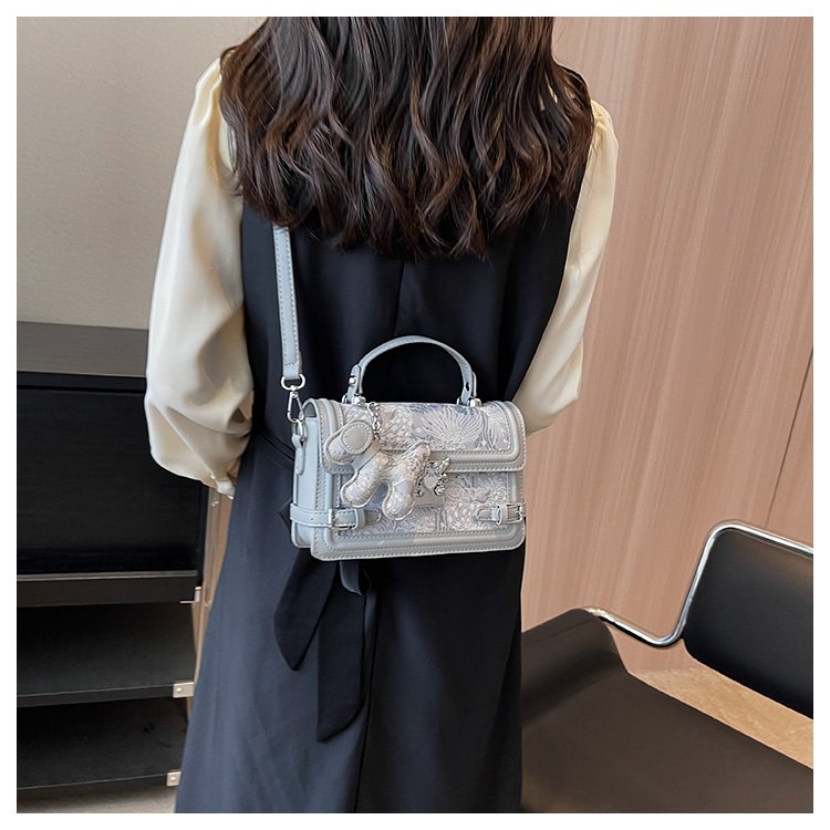 Women's PU Leather Textured Mini Satchel Crossbody Bag detail 18