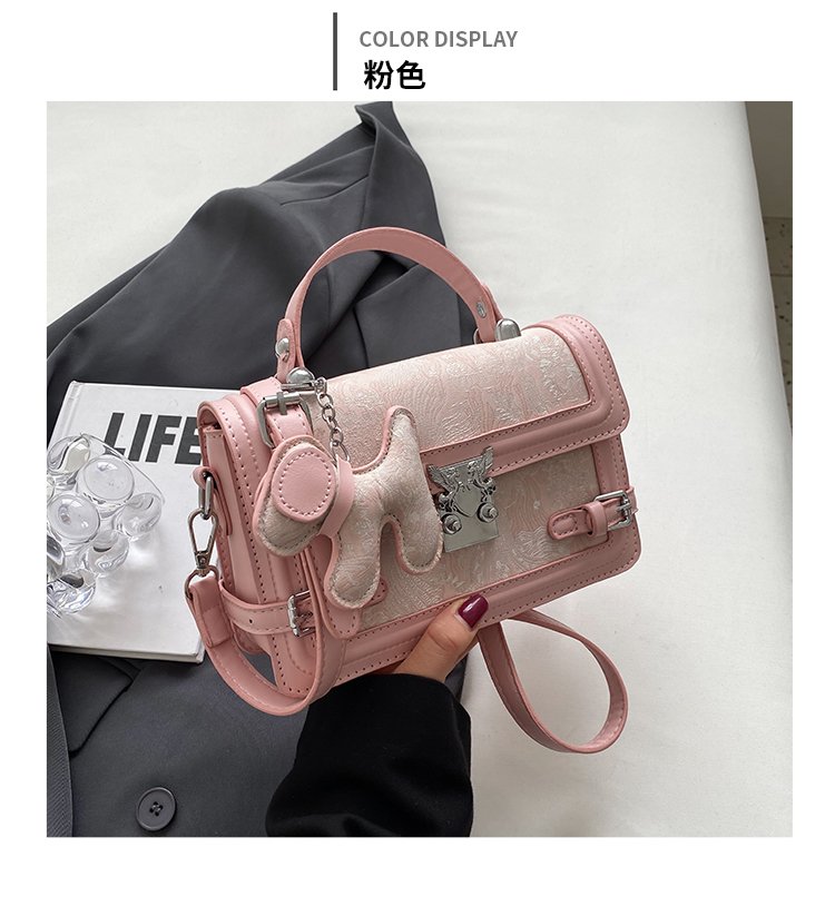 Women's PU Leather Textured Mini Satchel Crossbody Bag detail 20