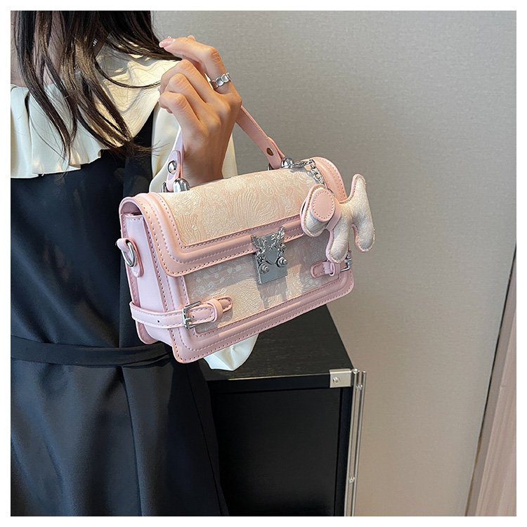Women's PU Leather Textured Mini Satchel Crossbody Bag detail 23