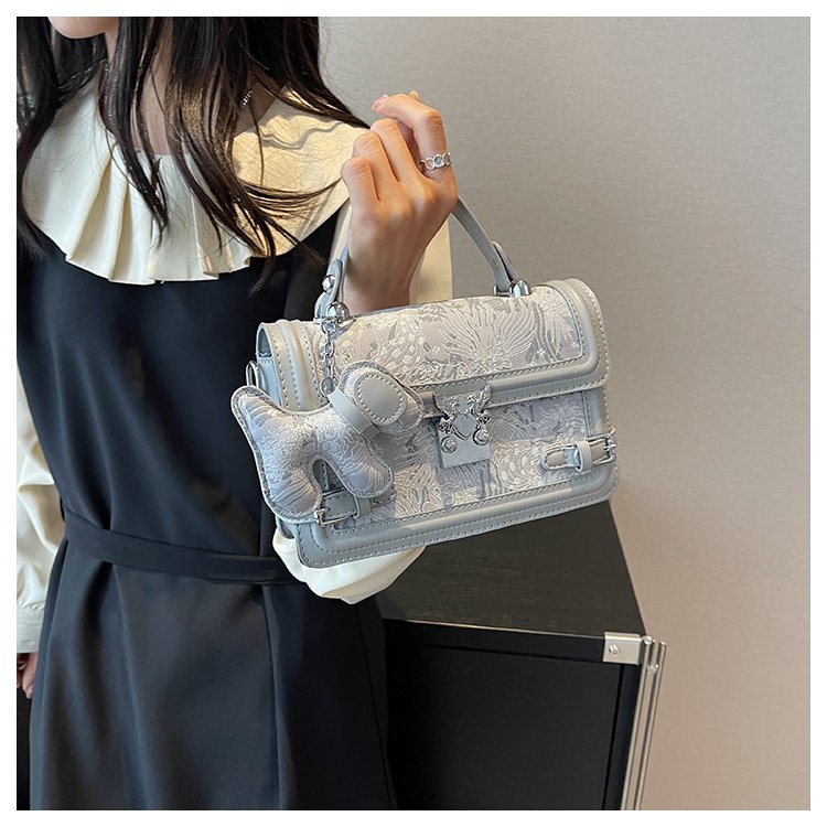 Women's PU Leather Textured Mini Satchel Crossbody Bag detail 25