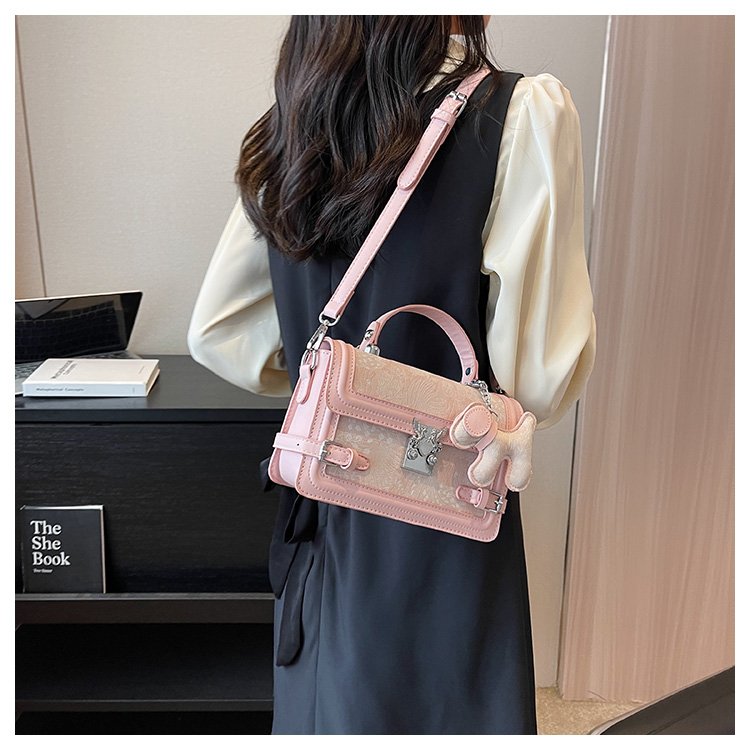 Women's PU Leather Textured Mini Satchel Crossbody Bag detail 27