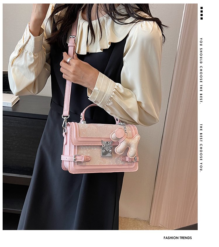 Women's PU Leather Textured Mini Satchel Crossbody Bag detail 2